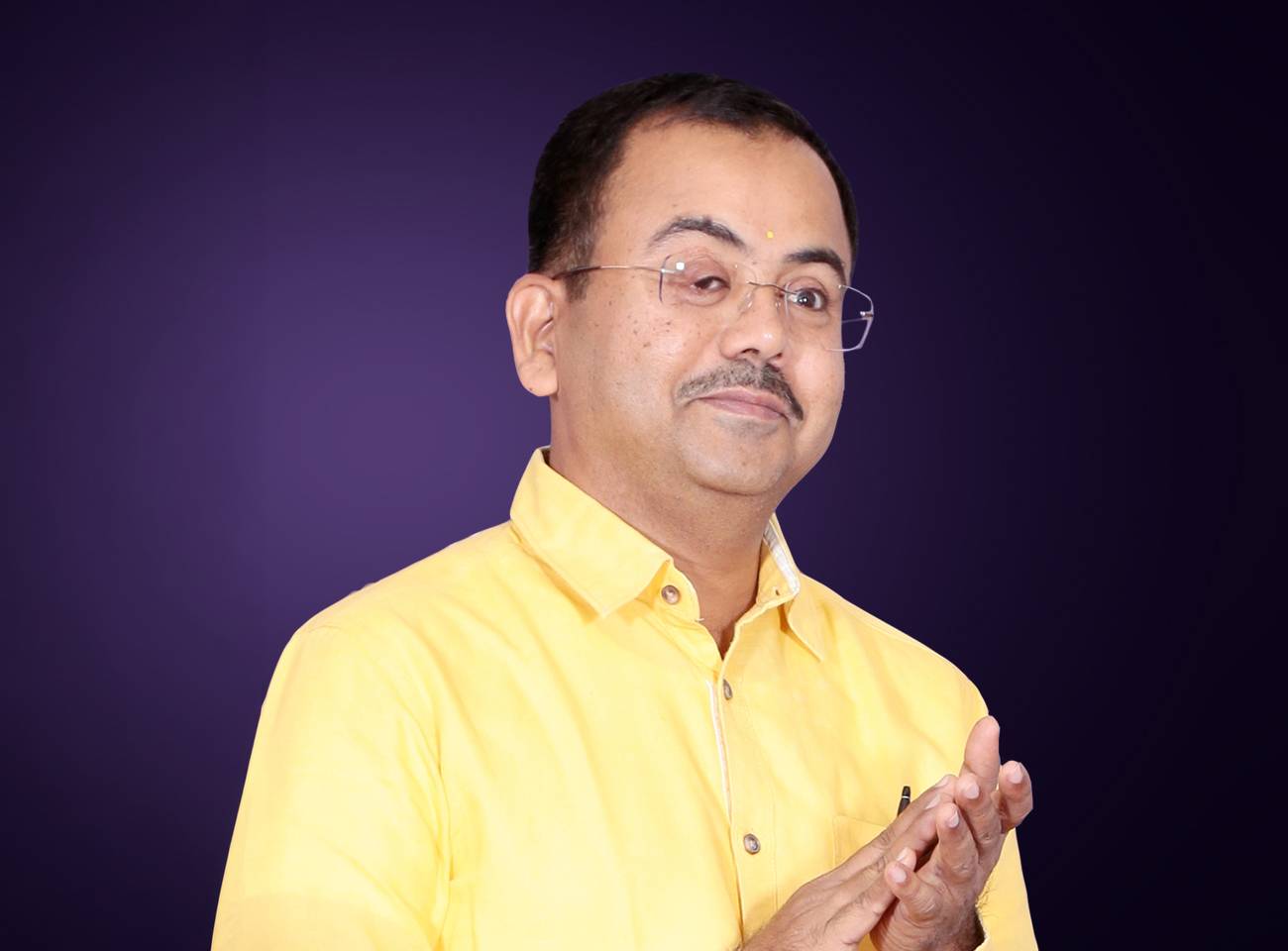 T. R. Sivaram planting saplings